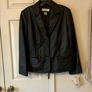 NWT Preston and York women’s size PL LEATHER JACKET